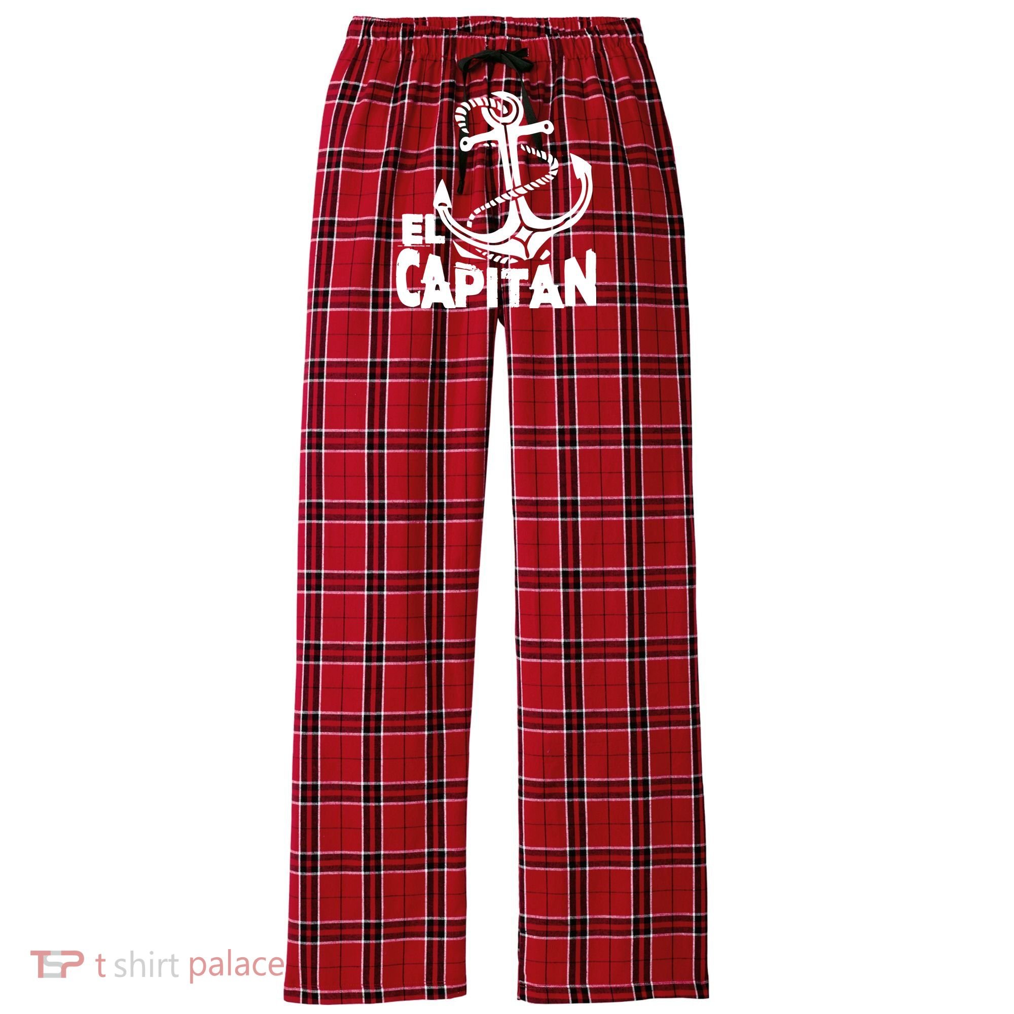 Captain El Capitan Women's Flannel Plaid Pajama Pants
