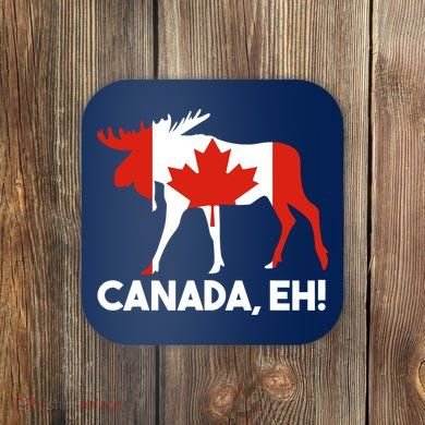 Canada Eh! Canadian Flag Coaster