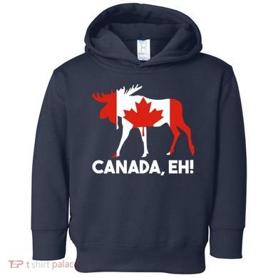 Canada Eh! Canadian Flag Toddler Hoodie