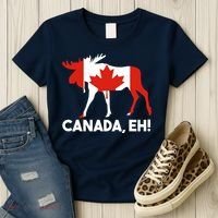 Canada Eh! Canadian Flag Women's T-Shirt thumb 3