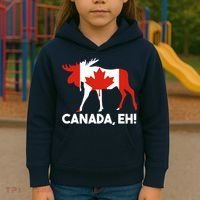 Canada Eh! Canadian Flag Kids Hoodie thumb 3
