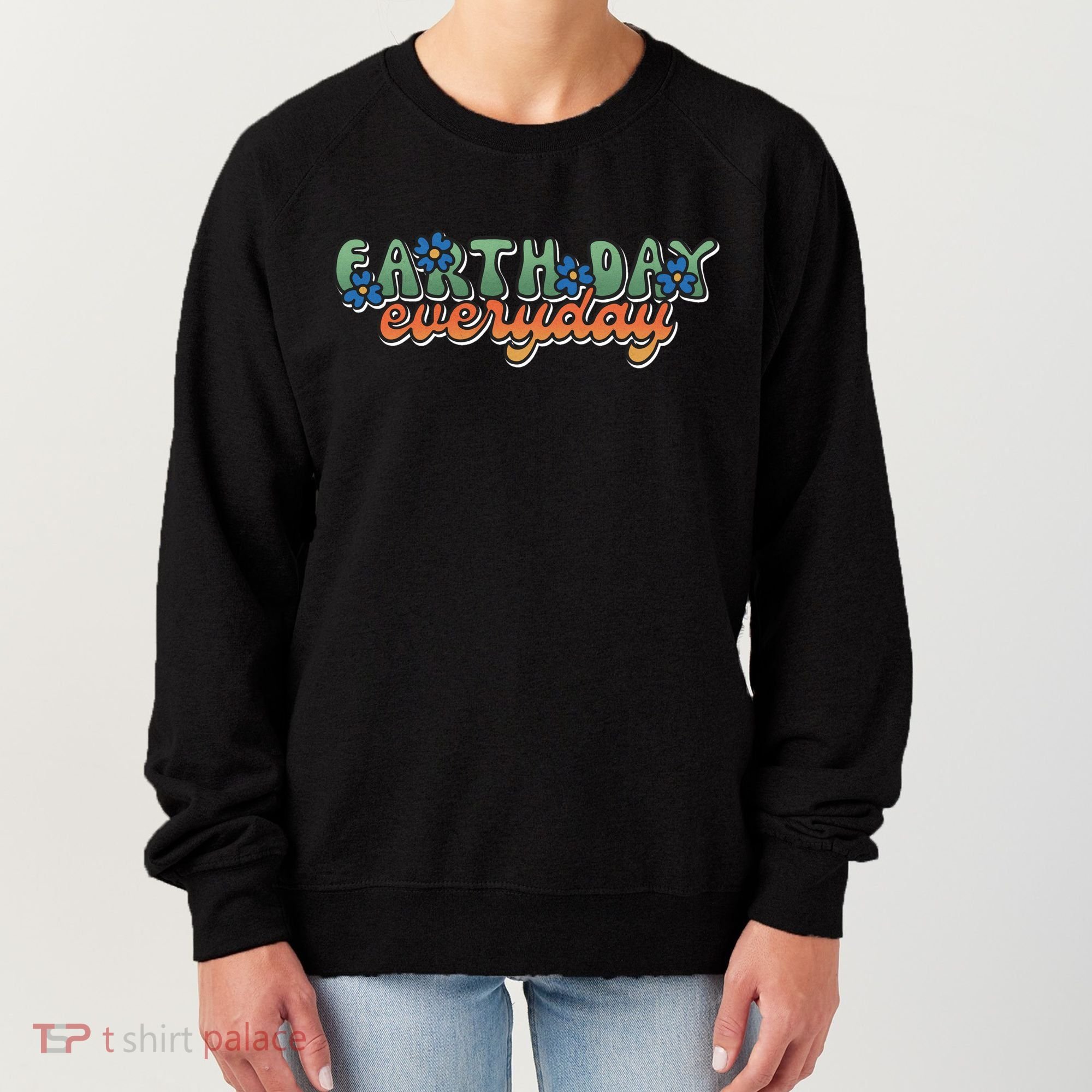 Cute Earth Day Everyday Retro Women's Sweatshirt