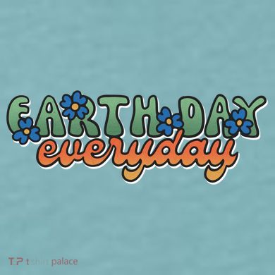 Cute Earth Day Everyday Retro Sueded Cloud Jersey T-Shirt