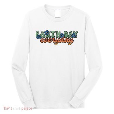 Cute Earth Day Everyday Retro Long Sleeve Shirt