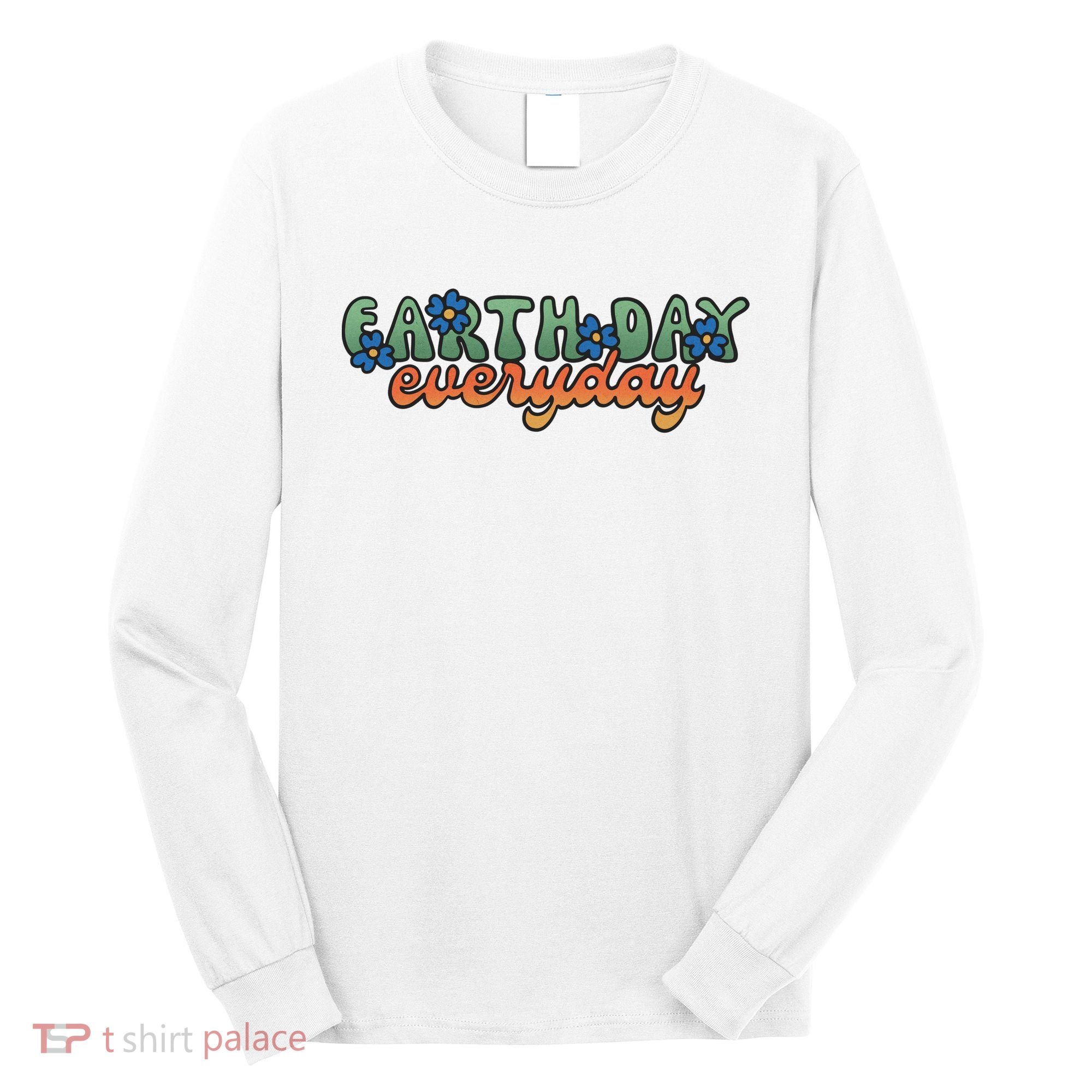 Cute Earth Day Everyday Retro Long Sleeve Shirt