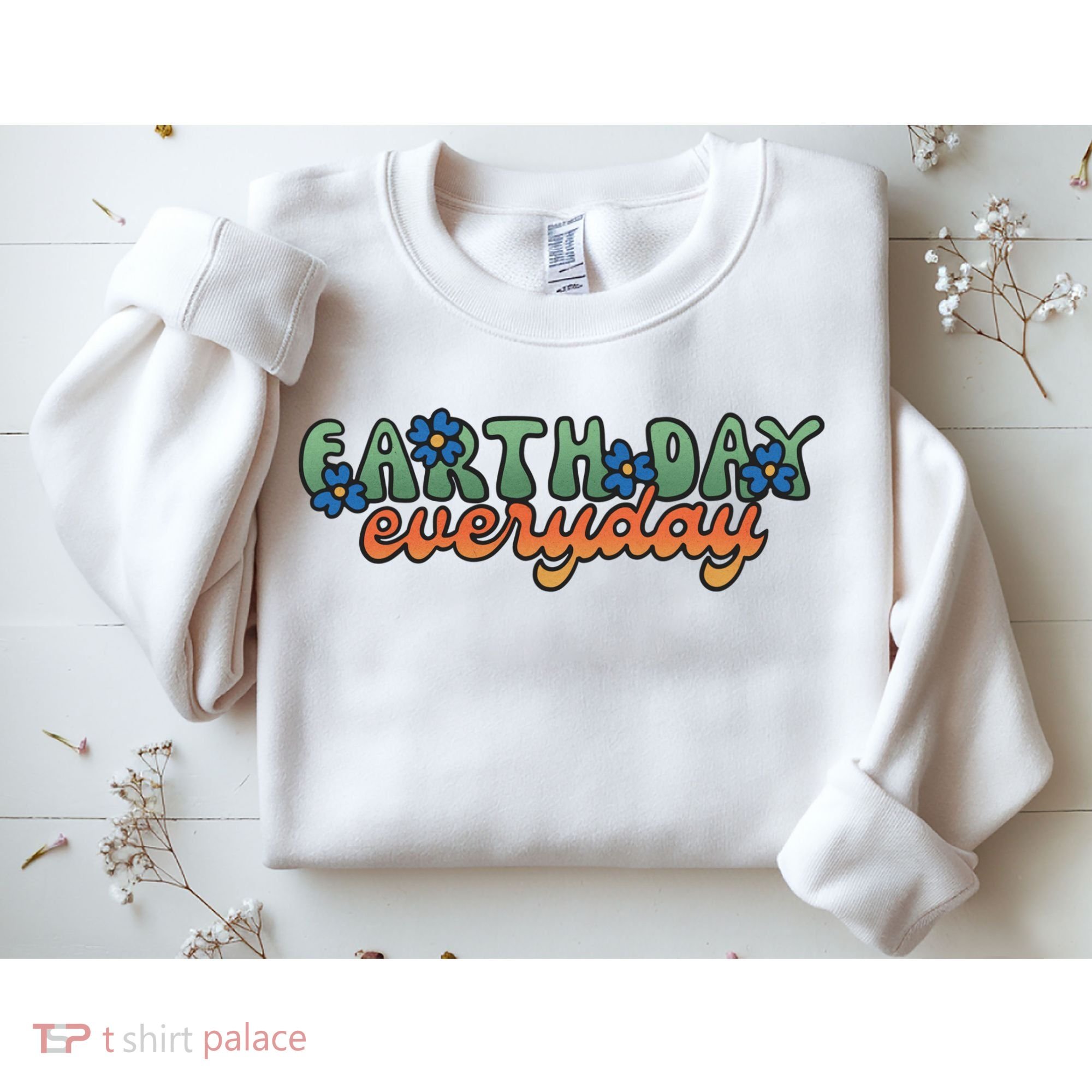 Cute Earth Day Everyday Retro Sweatshirt