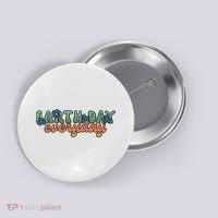 Cute Earth Day Everyday Retro Button thumb 0