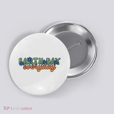 Cute Earth Day Everyday Retro Button