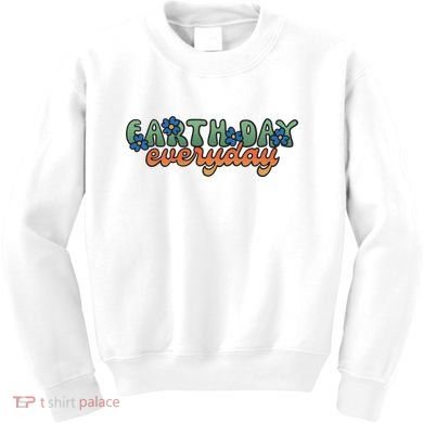 Cute Earth Day Everyday Retro Kids Sweatshirt