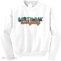 Cute Earth Day Everyday Retro Kids Sweatshirt thumb 0