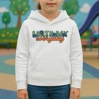 Cute Earth Day Everyday Retro Kids Hoodie thumb 3