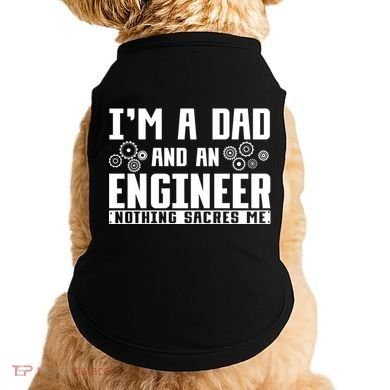Civil Engineering Dad Fathers Day Mechanical Engineer Gift Doggie Tank