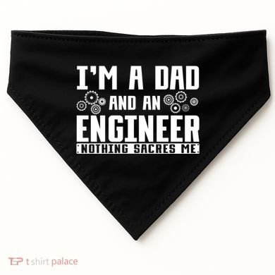 Civil Engineering Dad Fathers Day Mechanical Engineer Gift USA-Made Doggie Bandana