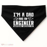 Civil Engineering Dad Fathers Day Mechanical Engineer Gift USA-Made Doggie Bandana thumb 0
