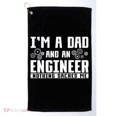 Civil Engineering Dad Fathers Day Mechanical Engineer Gift Golf Towel