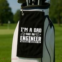 Civil Engineering Dad Fathers Day Mechanical Engineer Gift Golf Towel thumb 2