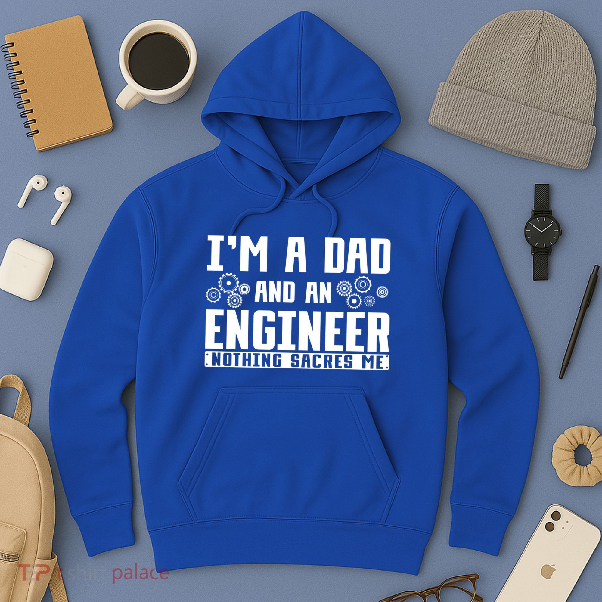 Civil Engineering Dad Fathers Day Mechanical Engineer Gift Hoodie