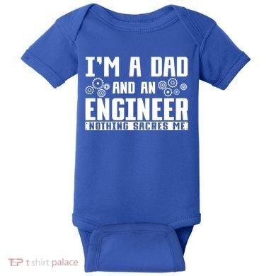 Civil Engineering Dad Fathers Day Mechanical Engineer Gift Baby Bodysuit