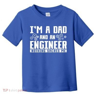 Civil Engineering Dad Fathers Day Mechanical Engineer Gift Toddler T-Shirt