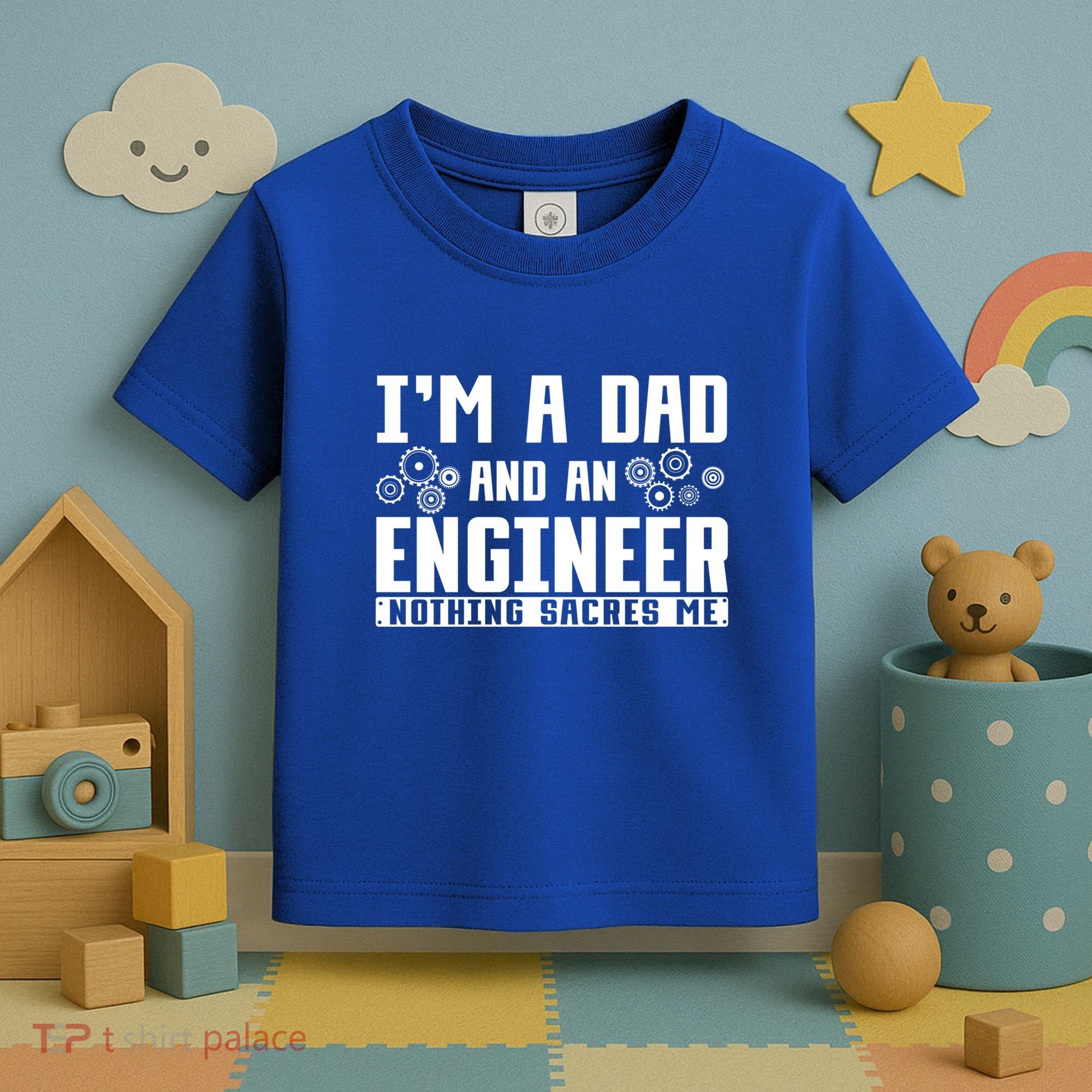 Civil Engineering Dad Fathers Day Mechanical Engineer Gift Toddler T-Shirt