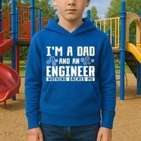 Civil Engineering Dad Fathers Day Mechanical Engineer Gift Kids Hoodie thumb 2