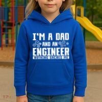 Civil Engineering Dad Fathers Day Mechanical Engineer Gift Kids Hoodie thumb 3
