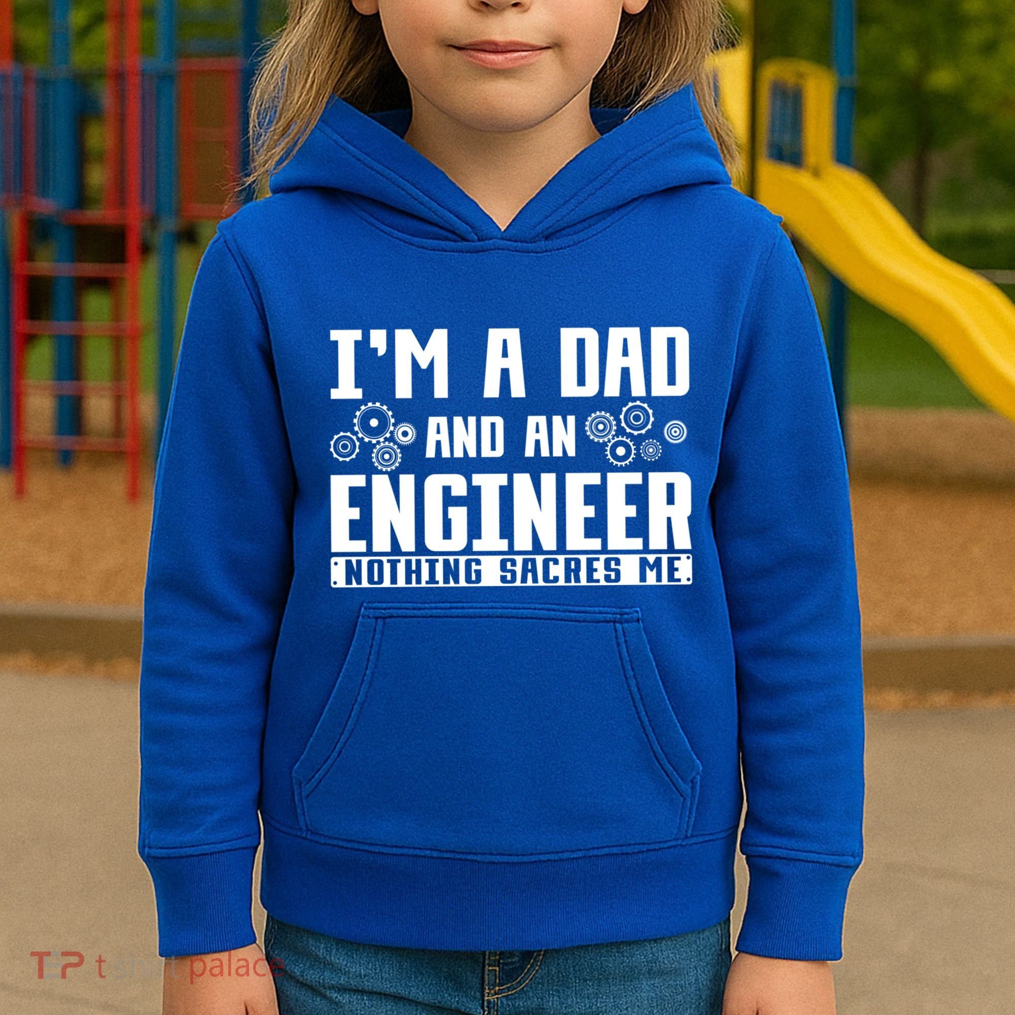 Civil Engineering Dad Fathers Day Mechanical Engineer Gift Kids Hoodie