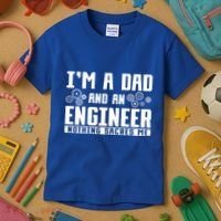 Civil Engineering Dad Fathers Day Mechanical Engineer Gift Kids T-Shirt thumb 3