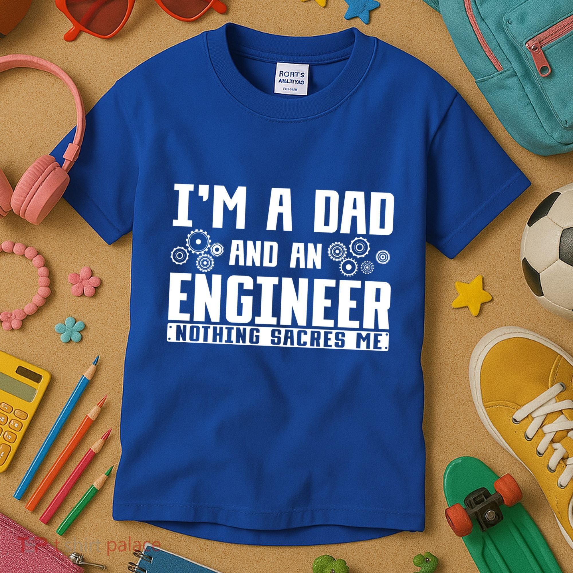 Civil Engineering Dad Fathers Day Mechanical Engineer Gift Kids T-Shirt