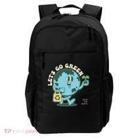 Cute Earth Day Lets Go Green Save The Earth Backpack thumb 0