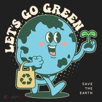 Cute Earth Day Lets Go Green Save The Earth Beanie thumb 2