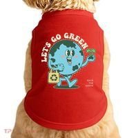 Cute Earth Day Lets Go Green Save The Earth Doggie Tank thumb 0