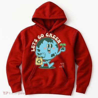 Cute Earth Day Lets Go Green Save The Earth Hoodie