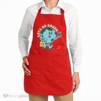 Cute Earth Day Lets Go Green Save The Earth Apron thumb 2