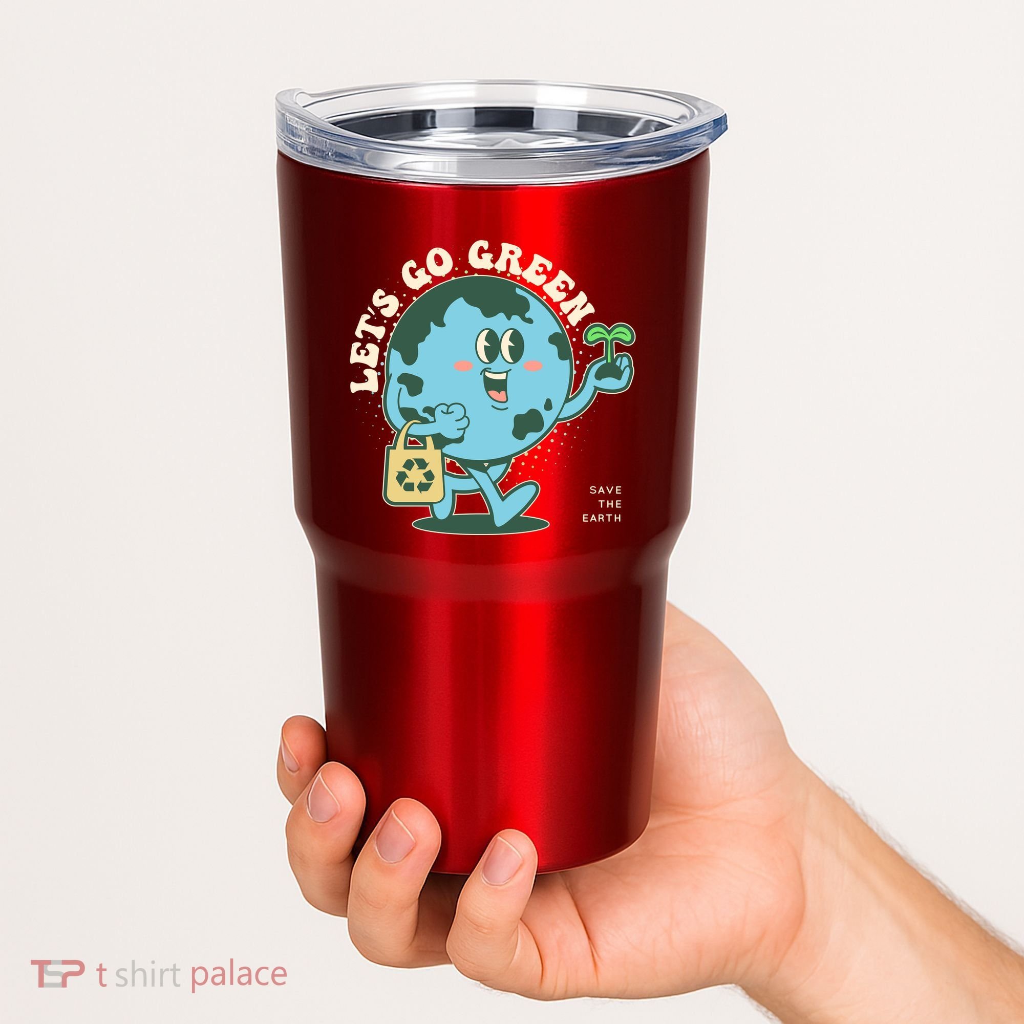 Cute Earth Day Lets Go Green Save The Earth Tumbler