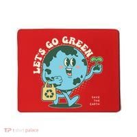 Cute Earth Day Lets Go Green Save The Earth Mousepad thumb 0