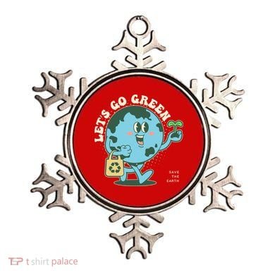 Cute Earth Day Lets Go Green Save The Earth Ornament