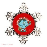 Cute Earth Day Lets Go Green Save The Earth Ornament thumb 0