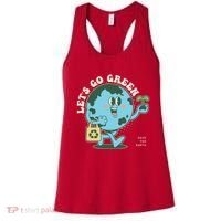 Cute Earth Day Lets Go Green Save The Earth Women's Tank Top thumb 0