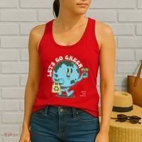 Cute Earth Day Lets Go Green Save The Earth Women's Tank Top thumb 2