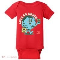 Cute Earth Day Lets Go Green Save The Earth Baby Bodysuit thumb 0