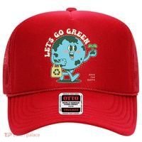 Cute Earth Day Lets Go Green Save The Earth Hat thumb 0