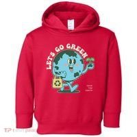 Cute Earth Day Lets Go Green Save The Earth Toddler Hoodie thumb 0