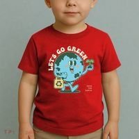 Cute Earth Day Lets Go Green Save The Earth Toddler T-Shirt thumb 2