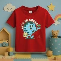 Cute Earth Day Lets Go Green Save The Earth Toddler T-Shirt thumb 3