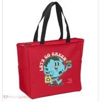 Cute Earth Day Lets Go Green Save The Earth Tote Bag thumb 2