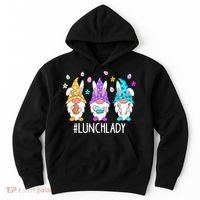 Cute Easter Day Gnome Love Lunch Lady  Matching Hoodie thumb 0