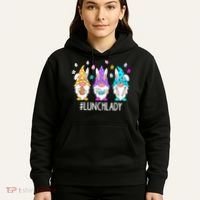 Cute Easter Day Gnome Love Lunch Lady  Matching Hoodie thumb 5