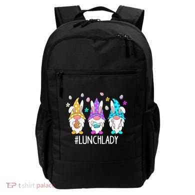 Cute Easter Day Gnome Love Lunch Lady  Matching Backpack