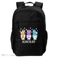 Cute Easter Day Gnome Love Lunch Lady  Matching Backpack thumb 0
